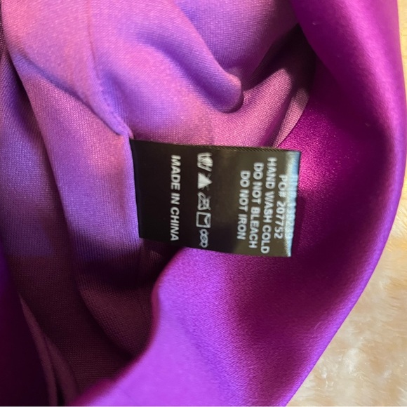 Fate Strapless Purple Ruched Dress Size Large - Picture 5 of 10
